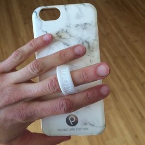 White Marble Loopy iPhone 6 case